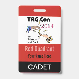 TAG Con 2024 - Red Quadrant - Cadet Abzeichen Ausweis