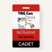 TAG Con 2024 - Red Quadrant - Cadet Abzeichen Ausweis (Rückseite)