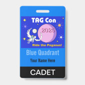 TAG Con 2025 - Blue Quadrant - Cadet Abzeichen Ausweis (Rückseite)