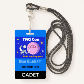 TAG Con 2025 - Blue Quadrant - Cadet Abzeichen Ausweis