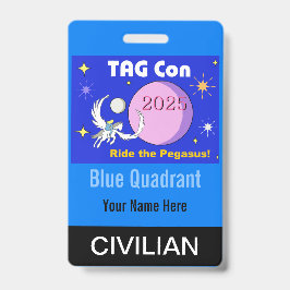 TAG Con 2025 - Blue Quadrant - Ziviles Abzeichen Ausweis