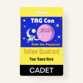 TAG Con 2025 - Gelber Quadrant - Abzeichen Cadet Ausweis (Vorderseite)
