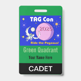 TAG Con 2025 - Green Quadrant - Cadet Abzeichen Ausweis