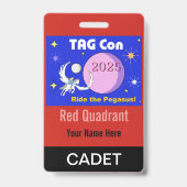 TAG Con 2025 - Red Quadrant - Cadet Abzeichen Ausweis (Rückseite)