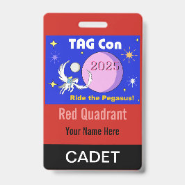 TAG Con 2025 - Red Quadrant - Cadet Abzeichen Ausweis