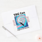 Tag Con 2026 - Flug der Vimana Aufkleber (Umschlag)