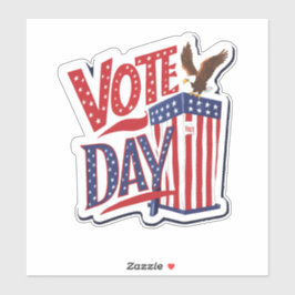 Tag der Abstimmung Aufkleber