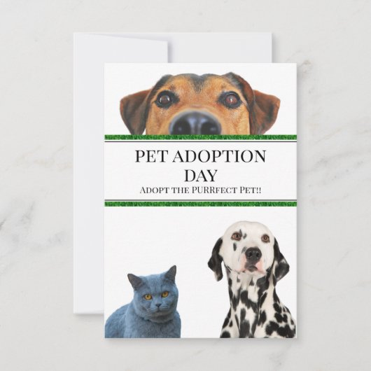 Tag der Adoption Einladung (Vorderseite)