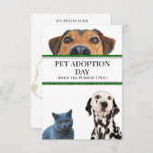 Tag der Adoption Einladung (Vorne/Hinten)