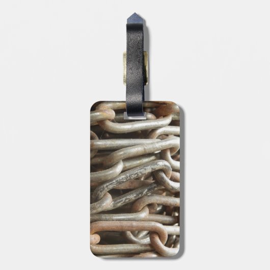 Tag der alten Kette Gepäckanhänger (Rückseite vertikal)