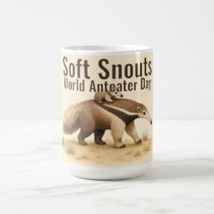 Tag der Ameisenbären der Welt mit weichen Schnauze Kaffeetasse