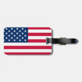 Tag der amerikanischen Flagge Gepäckanhänger (Rückseite horizontal)