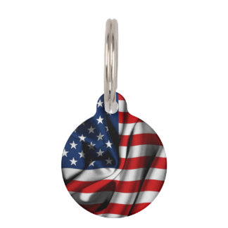 Tag der amerikanischen Flagge Haustiermarke