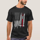 Tag der amerikanischen Flagge T-Shirt (Vorderseite)