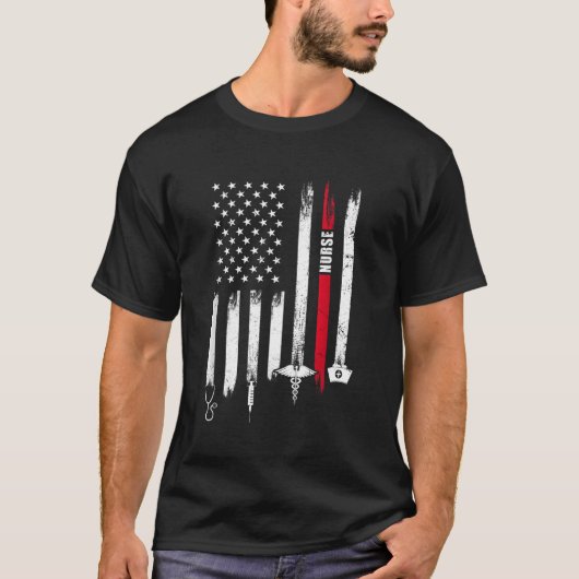 Tag der amerikanischen Flagge T-Shirt (Vorderseite)