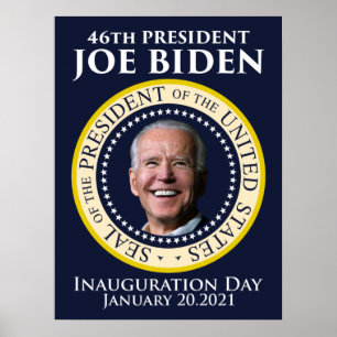 Tag der Amtseinführung 2021 Präsident Biden Poster