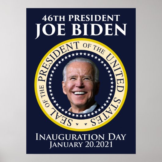 Tag der Amtseinführung 2021 Präsident Biden Poster (Vorne)