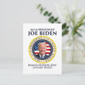 Tag der Amtseinführung 2021 Präsident Biden Postkarte (Stehend Vorderseite)