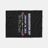 Tag der Amtseinführung 47. Präsident Trump gewann Fleecedecke (Vorderseite (Horizontal))