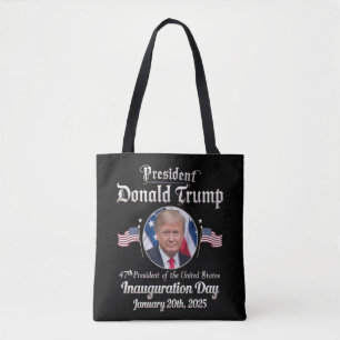 Tag der Amtseinführung Trumps 2025 47. Präsident d Tasche