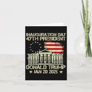 Tag der Amtseinführung Trumps 2025 47. Präsident W Karte
