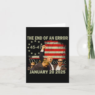 Tag der Amtseinführung Trumps 2025 Ende eines Fehl Karte