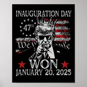 Tag der Amtseinführung Trumps 2025 Präsident Donal Poster