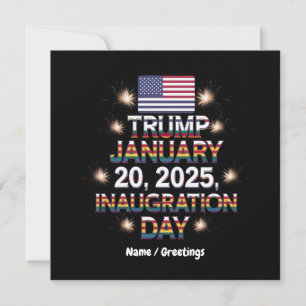 Tag der Amtseinführung Trumps 20. Januar 2025 Einladung