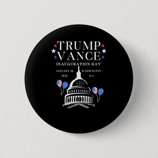 Tag der Amtseinführung Trumps Button (Vorderseite)