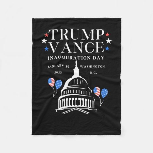 Tag der Amtseinführung Trumps Fleecedecke (Vorderseite)