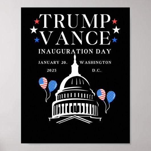 Tag der Amtseinführung Trumps Poster (Vorne)