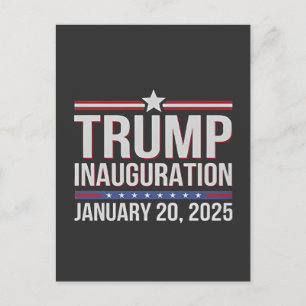 Tag der Amtseinführung Trumps Präsident Januar 202 Postkarte