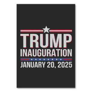 Tag der Amtseinführung Trumps Präsident Januar 202 Tischnummer
