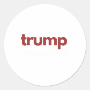 Tag der Amtseinführung von Donald Trump 2025 47. P Runder Aufkleber