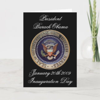 Tag der Amtseinführung von Präsident Barack Obama Karte