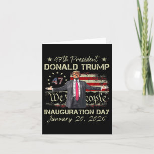 Tag der Amtseinführung von Präsident Donald Trump Karte