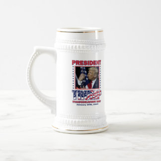 Tag der Amtseinführung von Präsident Trump 2025 Bierglas