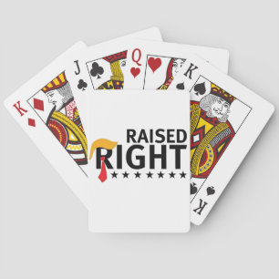 Tag der Amtseinführung von Trump am rechten Proud Spielkarten