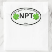 Tag der Ankündigung Ovaler Aufkleber (Tasche)