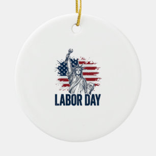 Tag der Arbeit Denkmal der Freiheit Patriotischer  Keramik Ornament