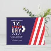 Tag der Arbeit Einladung (Stehend Vorderseite)