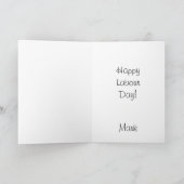 Tag der Arbeit Feiertagskarte (Innenseite)