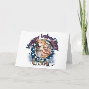 Tag der Arbeit - Flaggenwinde - Corgi - Owen Karte