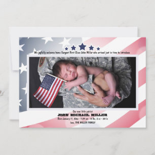 Tag der Arbeit Foto Geburtsankündigung Feiertagskarte