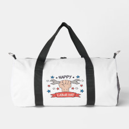 Tag der Arbeit Grafik-Abzeichen Farbdesign Duffle Bag