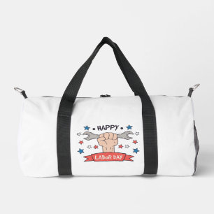 Tag der Arbeit Grafik-Abzeichen Farbdesign Duffle Bag