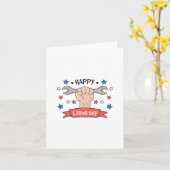 Tag der Arbeit Grafik-Abzeichen Farbdesign Karte (Gelbe Blume)