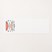 Tag der Arbeit Grafik-Abzeichen Farbdesign Yogamatte (Vorderseite (Horizontal))