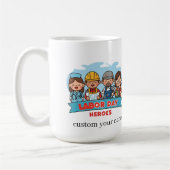 Tag der Arbeit Helden Kaffeetasse (Links)