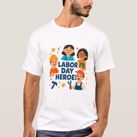 Tag der Arbeit Helden T-Shirt (Vorderseite)